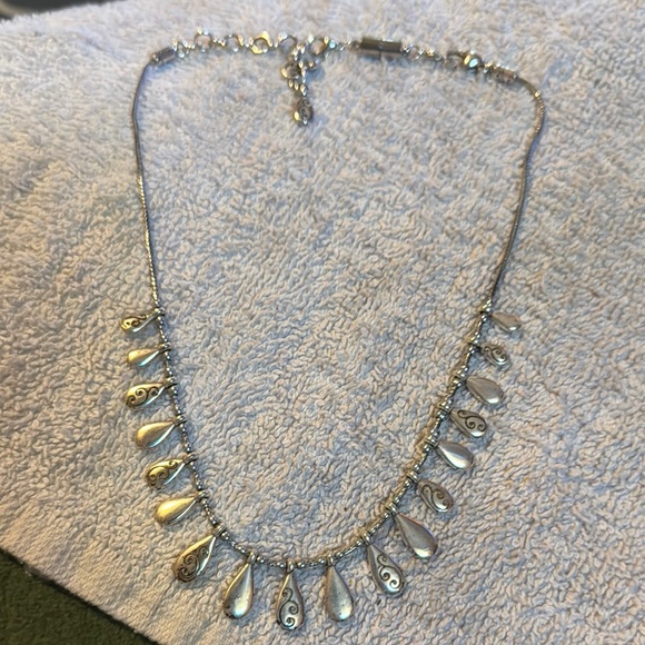 Brighton Silver Crystal Statement Necklace - Picture 1 of 5